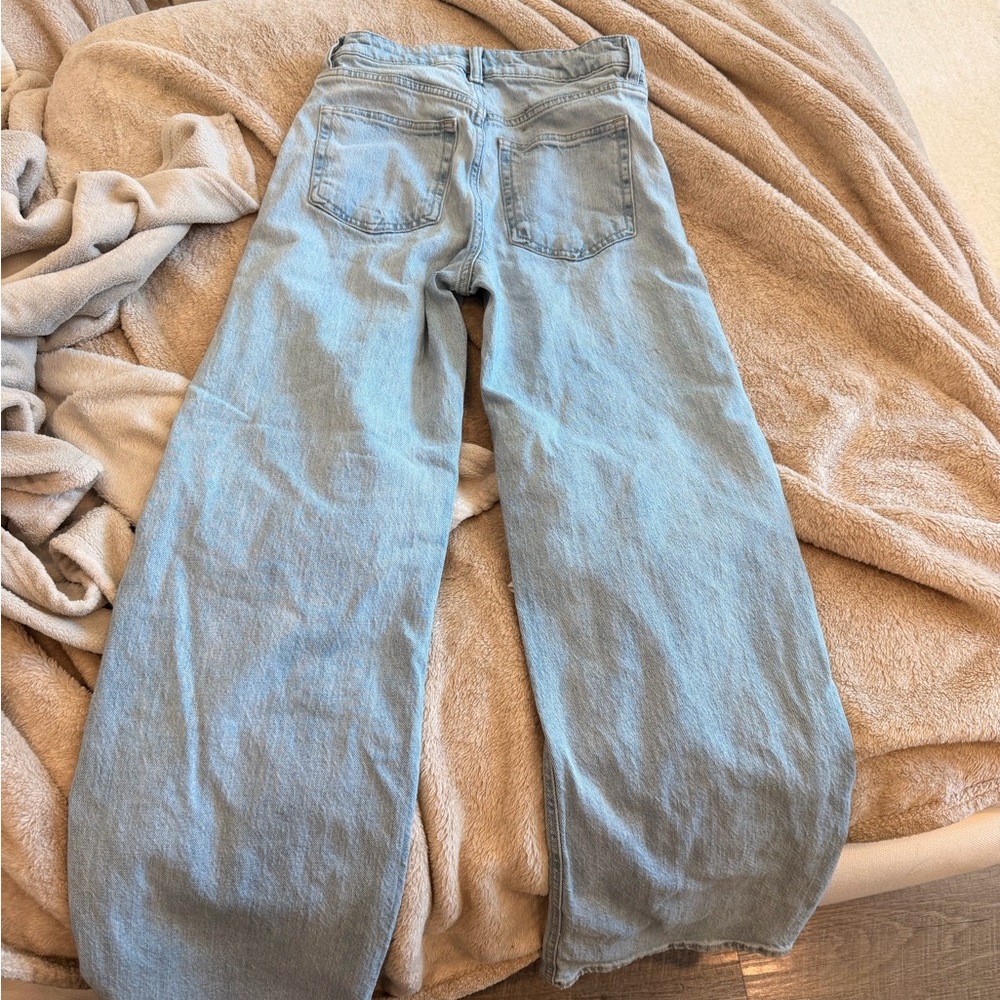 Zara Light Blue Flare Jeans